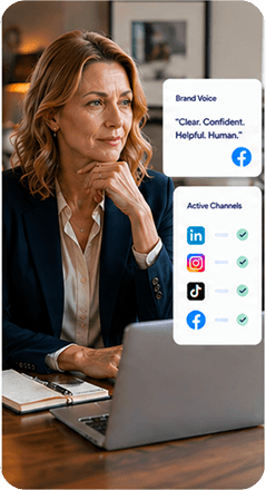 Director of Marketing. Curate one brand voice across every channel.